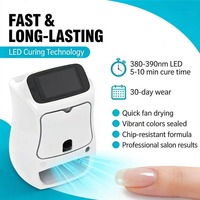Imprimante à ongles 3D créative avec système de séchage UV LED intégré, machine de peinture rapide 2-en-1 à écran tactile pour salon de manucure