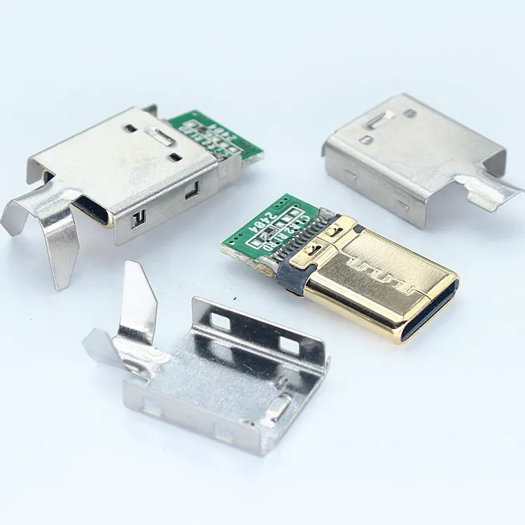 無料サンプル3.1Usb-Cプラグ成形PCBコネクタUsbc Diy AオスUSB2.0タイプCはんだコネクタ