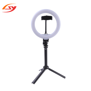 Multi-funcional de aro de luz palo de <span class=keywords><strong>selfie</strong></span> trípode de bolsillo para el teléfono móvil - Product Image 2