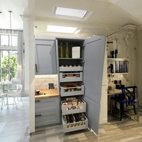 Meuble de cuisine haut en MDF, unité de rangement pour appartement, villa, hôtel, fournisseur et entrepreneur en gros