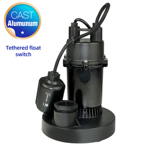 جودة عالية 1/4HP المصبوب المنزل التلقائي تعويم التبديل مضخة المياه القذرة الغاطسة للقبو - Product Image 3