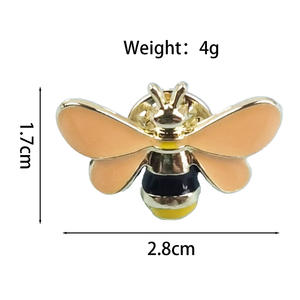 Broche Abeille Dorée 3D, Insecte Mignon, Badge Animal Brillant, Accessoire de Mode, Cadeau, Épinglette en Émail - Product Image 5