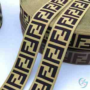 Personalised Custom Logo 25Mm Jacquard Woven Elastic Band Shiny Underwear White Black Nylon Spandex Garment Environmental - Product Image 3