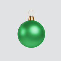 Nouvelles décorations de Noël gonflables en PVC style européen 2026, vente chaude, pour les accessoires de fête de Noël les plus vendus, boules de Noël en forme de cloche