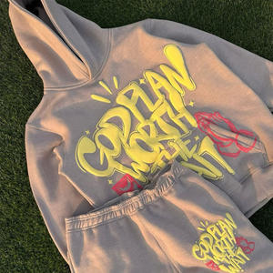 Conjunto de chándal con estampado 3D de dos piezas personalizado, conjunto de chándal de algodón para hombre, pantalones de chándal y chándales para hombre - Product Image 2