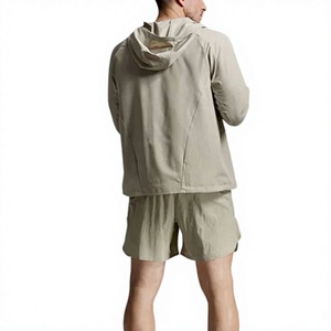 เสื้อแจ็คเก็ตมีฮู้ดน้ำหนักเบา ระบายอากาศได้ดี สีพื้น สำหรับผู้ชาย สไตล์ลำลอง เหมาะสำหรับฤดูใบไม้ผลิ ชุดเสื้อผ้าถักจากผ้าโพลีเอสเตอร์ - Product Image 2