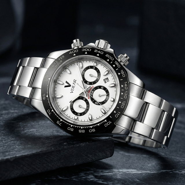 China Supplier Wrist Watch Chrono Stainless Steel Men Watch Brand Your Own Chronograph