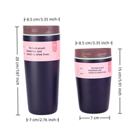 Gobelet isotherme pour enfants en acier inoxydable de 12 oz, à double paroi, isolé sous vide, anti-fuite, avec couvercle, design de dessin animé pour l'école