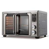 Four électrique RAF 30L 1800W en acier inoxydable avec friteuse à air et rôtissoire pour la cuisson et la rôtissure à domicile