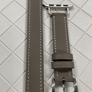 <span class=keywords><strong>Bracelet</strong></span> en <span class=keywords><strong>cuir</strong></span> véritable pour <span class=keywords><strong>Apple</strong></span> <span class=keywords><strong>Watch</strong></span> Ultra 3, bande de 49 mm, 42 mm, 20 mm, gris, blanc, <span class=keywords><strong>noir</strong></span>, <span class=keywords><strong>bracelet</strong></span> pour montre Seiko Garmin - Product Image 2