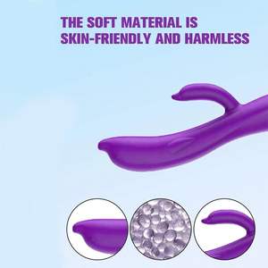 2025 nouveau dauphin double tête lapin vibrateur ensemble 6 Modes Silicone souple jouets pour adultes pour les femmes voyage essentiel cadeaux amusants pour votre - Product Image 3
