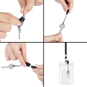 ป้ายแสดงบัตรประชาชนพร้อมสายคล้องสำหรับงานประชุมหัวเข็มขัดนิรภัยทำจากโพลีเอสเตอร์สีเขียวออกแบบได้ตามต้องการ - Product Image 5