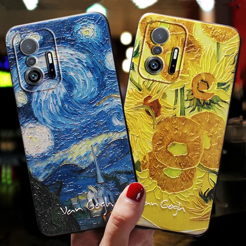 3D Art Phone Case For Xiaomi 11T Pro Mi 10T 9T Pro Lite Case For Fundas Xiomi Xiaomi 11 T Mi 10 T 9 T Pro Lite Case Cover Baseus