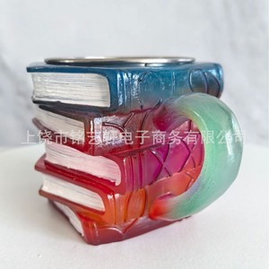 แก้วกาแฟลายหนังสือพิมพ์ลายระเบิดข้ามพรมแดน แก้วน้ำเรซิ่นตกแต่ง ของขวัญทำมือ - Product Image 3