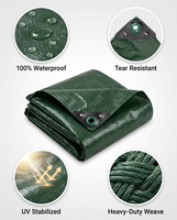 Bâche PE Légère Imperméable et Portable, Meilleure Vente, avec Œillets Antirouille pour Piscine, Bateau, Coffre – Protection Solaire Optimale
