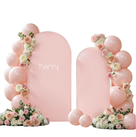 Support d'arche portable pour toile de fond de mariage, panneau d'arche solide pour photomaton, décor de fond réutilisable pour fêtes, mariages, anniversaires