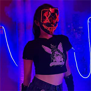 Máscaras <span class=keywords><strong>de</strong></span> <span class=keywords><strong>fiesta</strong></span> cara adulto LED máscara brillante accesorios <span class=keywords><strong>de</strong></span> terror decoración del hogar 2025 Festa <span class=keywords><strong>Fiesta</strong></span> Fete decoración vacaciones Cosplay máscara <span class=keywords><strong>de</strong></span> <span class=keywords><strong>Halloween</strong></span> - Product Image 2