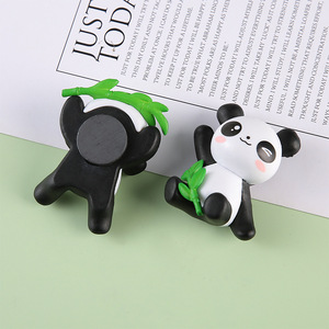 Imanes de nevera de PVC con diseño de panda de dibujos animados, forma irregular, adhesivo magnético, decoración del hogar, estilo de diseño moderno, A B C D E, paquete de una sola pieza - Product Image 1