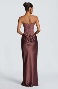 Eleganti Completi Donna 2026: Abito da Sera Senza Spalline con Lacci, Vestito Estivo Attillato con Nastro e Schiena Scoperta, Abito da Festa Bodycon da Donna - Product Image 4