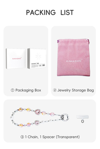 ATB Cristal Sakura Perles Mobile <span class=keywords><strong>Téléphone</strong></span> Bracelet tissé à la main Universel Portable Bracelet Mobile <span class=keywords><strong>Téléphone</strong></span> Chaîne pour iPhone - Product Image 5