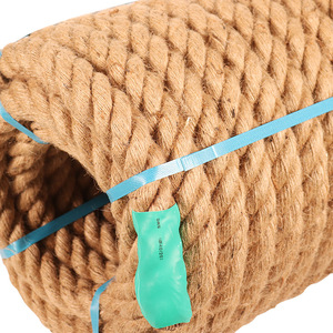 <span class=keywords><strong>Natural</strong></span> 20mm 30mm 40mm 50mm Cuerda de cáñamo Espesor Cuerda de yute Entrenamiento físico Cuerda de escalada - Product Image 2