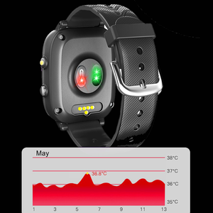 Nhiệt độ cơ thể rơi xuống cảnh báo BP SpO2 GPS SOS điện thoại thông minh gọi Đồng hồ người cao tuổi GPS Đồng hồ - Product Image 6