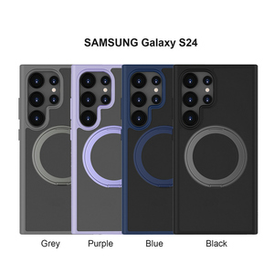 Galaxy S24 Ultra ケース 360度回転式リング付き マグネット対応 耐衝撃 ラバーコーティング スマホケース - Product Image 6