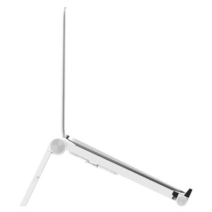 Support pour ordinateur <span class=keywords><strong>portable</strong></span> en plastique en forme de X, 4 réglages de hauteur, bureau pliable pour tablette, support <span class=keywords><strong>portable</strong></span> pliable pour ordinateur <span class=keywords><strong>portable</strong></span> - Product Image 2