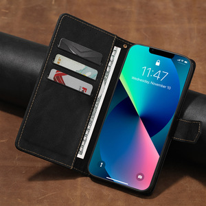 Funda de Teléfono 2 en 1 Elegante de Cuero PU con Tarjetero, Funda Tipo Cartera de Lujo para <span class=keywords><strong>iPhone</strong></span> 15 14 13 12 11, Funda Tipo Cartera Refro Bifold para Samsung S24 S23 - Product Image 2