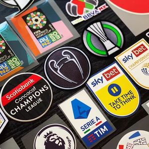 Vải Sticker dệt cảm thấy bóng đá giải đấu các bản vá lỗi cho nhiệt bán buôn qfa 3D thêu đội bóng đá Crest Logo phù hiệu Hot sắt - Product Image 4