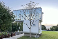 Maison préfabriquée en conteneur de 20 pieds, style moderne et luxueux, type Apple Cabin, pour hôtel, avec chambre et salle de bain