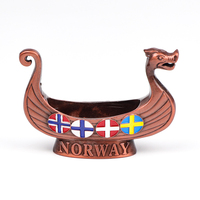 Figurine en métal miniature de navire viking nordique personnalisée en usine, souvenir d'Islande et de Norvège, sculpture miniature, ornement