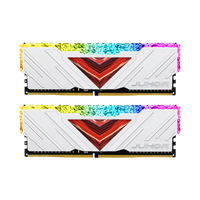 JUHOR Mémoire RAM RGB DDR4 16 Go (8 Go x 2) Kit 3200 MHz DDR4 RGB DIMM RAM Double Canal Sunning Mémoire RAM pour Ordinateur de Bureau
