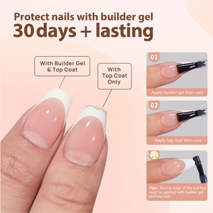 XCOATTIPS ขายส่งปลายเล็บเจลทรงบัลเลริน่าแบบเต็มเล็บ สีขาวปลายเฟรนช์ เจลนิ่ม 160 ชิ้น สำหรับร้านทำเล็บ - Product Image 3