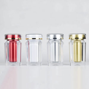 60ml 1 oz Acrylique carré Santé Produit Bouteille 30 Capsules Huile de Poisson Softgel <span class=keywords><strong>Capsule</strong></span> Gel Pressé Bonbons Pilule Emballage Bouteille - Product Image 1