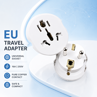 Adaptateur de voyage ZHNL 16A 250V, prise de chargeur en plastique standard allemand, conversion en norme russe et européenne