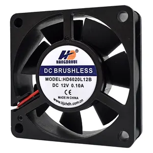 High Cfm Small Brushless Silent Dc Fan 60x60 Cooling 12v 24v 6020 60mm Axial Fan