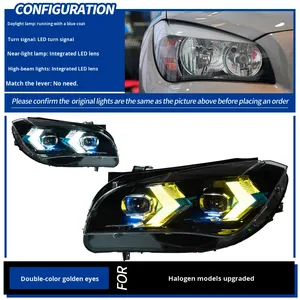 Faro Anteriore per BMW X1 (E84) 2010-2015, Stile Freccia Modificato, Luci Diurne a LED e Indicatori di Direzione, 12V 55W - Product Image 5