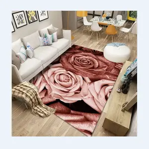 3d carpet flower printed living room custom area rug