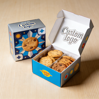 Boîte d'emballage pour le Nouvel An chinois, design traditionnel du festival, logo personnalisé, boîte d'emballage pour brownies, boîtes personnalisées pour biscuits