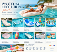 Collection de flotteurs gonflables personnalisés 2027, jeux aquatiques, gonflables promotionnels