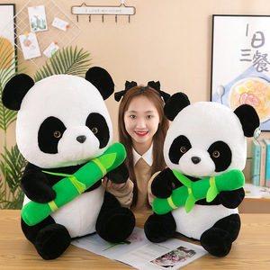 Giocattoli di peluche Panda personalizzati di alta qualità cartone animato bianco e nero Panda peluche giocattoli di peluche morbido cuscino imbottito - Product Image 2