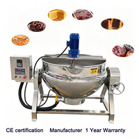 Machine de cuisson industrielle pour pois chiches, farine et betteraves, marmite à double enveloppe avec différentes méthodes de chauffage