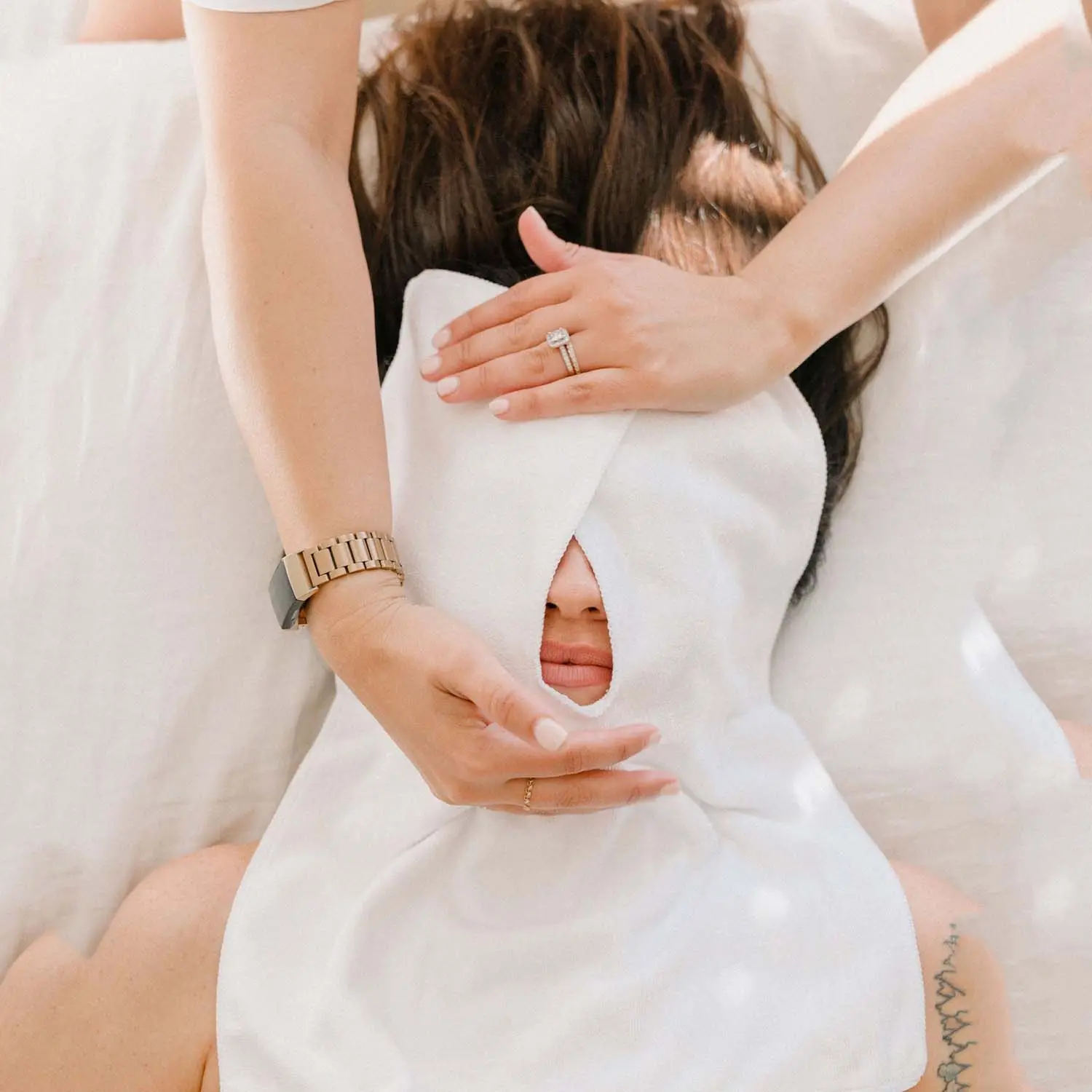 सौंदर्य सैलून स्किनकेयर मालिश तौलिया Microfiber कस्टम चेहरे लपेटें लोगो स्पा चेहरा लपेटें तौलिया