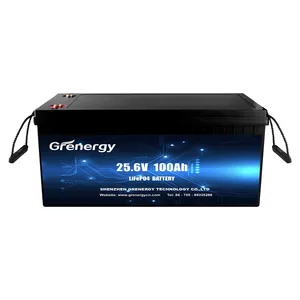 lifepo4 battery 25.6V 2560WH rechargeable rechargeable battery for RV Yacht Robot