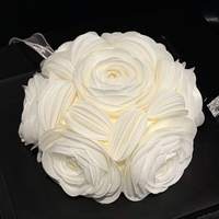 Große Essbare Reispapier 3D-Rosen-Kuchendekoration, Kuchendeko-Zubehör, 9cm Künstliche Blume für Partys