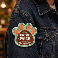 Écusson brodé personnalisé thermocollant ou à coudre, badge brodé, patch en tissu avec logo personnalisé pour accessoires vestimentaires