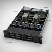 Serveur en rack 2U R760XS 2x Silver 4514Y 32 cœurs 32 Go 3x 2400 Go SAS 10K H755 pour centre de données