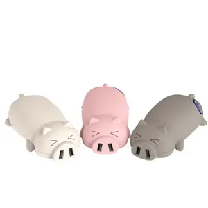 10000 2600mah Hot Sale Cute Cartoon Lovely Pig Power Bank 10000 2600mah