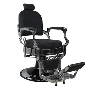 Silla De salón De belleza para hombre, bomba hidráulica reclinable, muebles De salón De belleza, Silla De peluquero antigua, corte De pelo, moderna, color negro, 2 años - Product Image 1